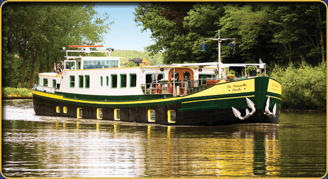 CRUCEROS FLUVIALES CANALES DE FRANCIA CANALES DE HOLANDA LA NOUVELLE ETOILE CANAL DU LOING CANAL DE BRIARE CANAL DE LA BOURGOGNE CANAL DE LA BORGOÑA ALSACE ALSACIA CHAMPAGNE CRUISE LA NOUVELLE ETOILE HOTEL BARGE